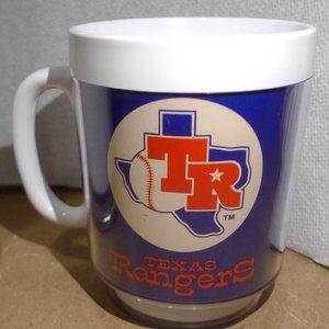 Maxwell House TEXAS RANGERS Coffee CUP Thermo Serv Plastic Vintage
